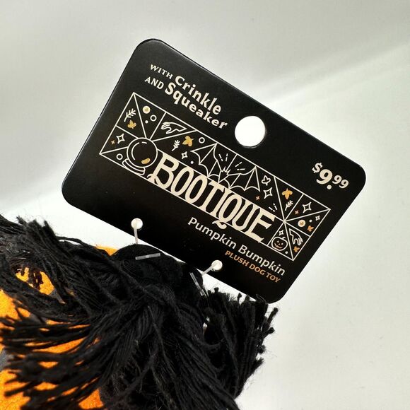 2 Bootique Pumpkin Bumpkin Halloween Plush Rope Dog Toys New With Tags - Picture 4 of 15